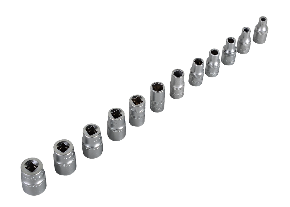 Набор инструментов, 1/4" , CrV, пластиковый кейс 29 предм Вихрь