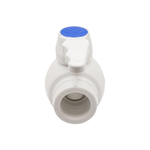 Кран шар 25 ручка PP-R EVER® plast БЕЛЫЙ (Россия)