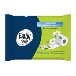Влажная РАСТВОРЯЮЩАЯСЯ туалетная бумага 30шт Emily Style