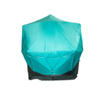 Шатер "СЛЕДОПЫТ" быстросборный, 5 стен, h-2,30 м, 3,4х3,25 м, S по полу 7,6 кв.м, цв. WATERFALL