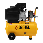 Компрессор воздушный DC1500/24, прямой привод, 1.5 кВт, 24 литра, 220 л/мин Denzel