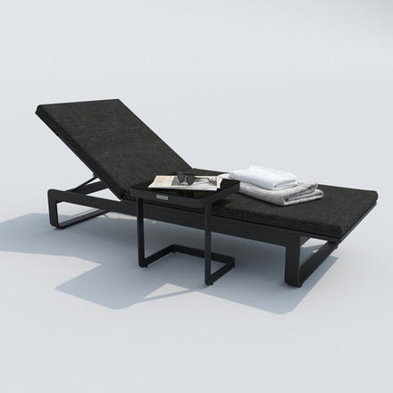 Шезлонг Ideal Patio ЛЕТТО маренго - каркас карбон