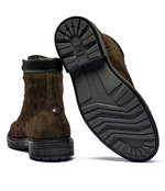 Кожаные трапперы suede Tommy Hilfiger - зеленый(FM0FM05193)