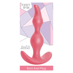 Розовая анальная пробка 13см Lola Games First Time Bent Anal Plug Black 5002-01lola
