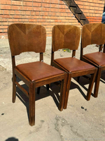 Стулья с кожей 5 шт