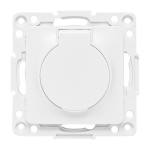 Розетка 1-м СП Стокгольм 16А IP44 с заземл. защ. шторки с крышкой механизм бел. PROxima EKF EYR16-028-10-44