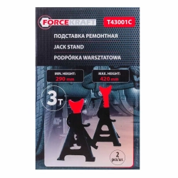 Подставка ремонтная 3т (h min 260мм, h max 435мм) (к-т 2шт.) FORCEKRAFT FK-T43001C