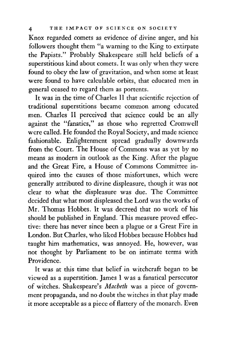 The Impact of Science on Society | B. Russell