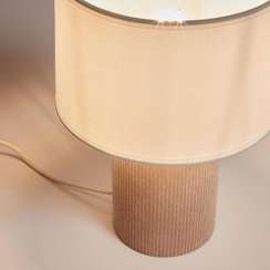 Настольная лампа Bianella, бежевый вельвет