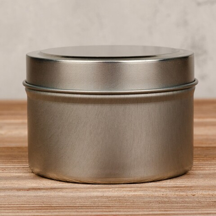 Банка алюминиевая высокая 120мл (серебряная)