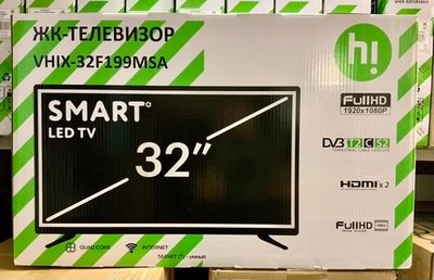Телевизор Hi VHIX-32F199MSA, 81см, Full HD, 60 Гц, LED, Smart TV, OS Android 9