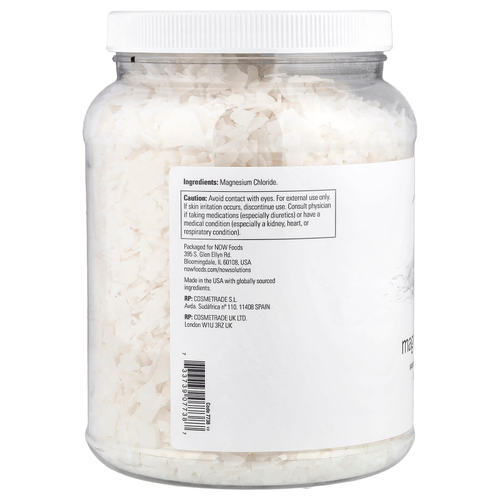 NOW Foods, Solutions, чистый магний в хлопьях, 1531 г (54 унции)