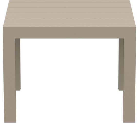 Стол пластиковый раздвижной Vegas, 100-140х100 cм, бежевый