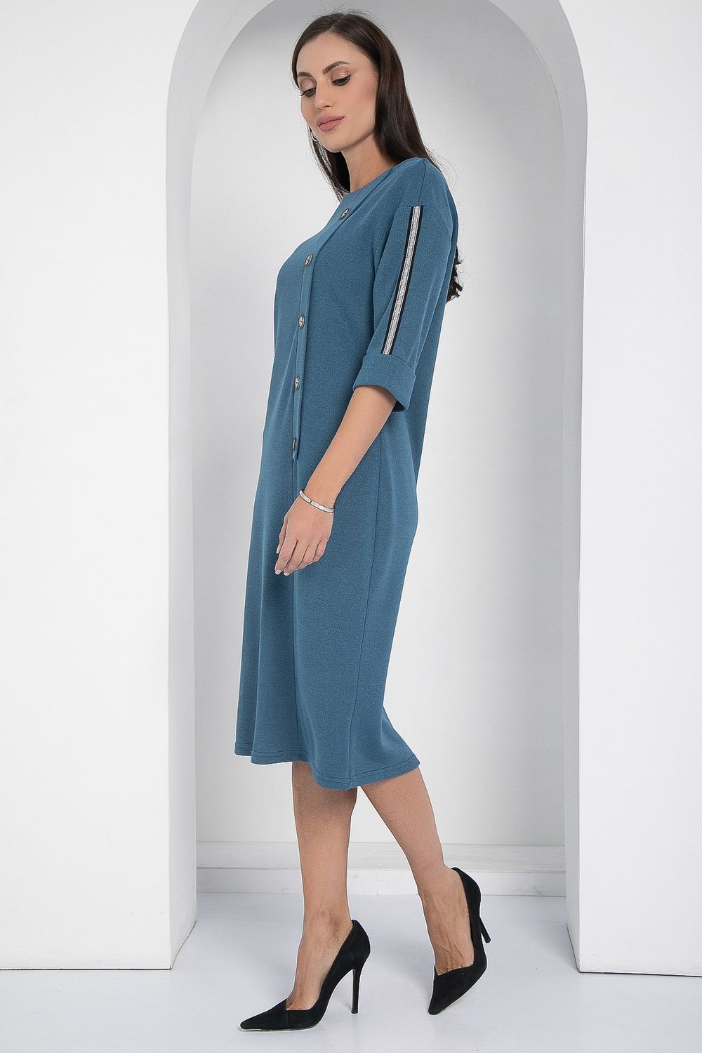 Платье Простота в деталях (джинс) П12622-5 LT Collection