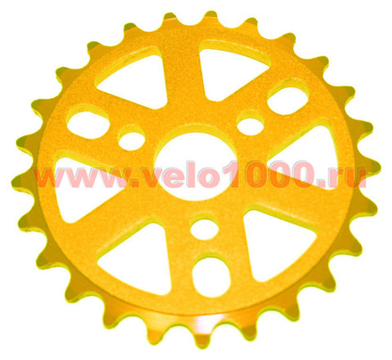 Звезда передняя 1/8"х25Т, золотая, 6-лучевая, алюм. SS-120