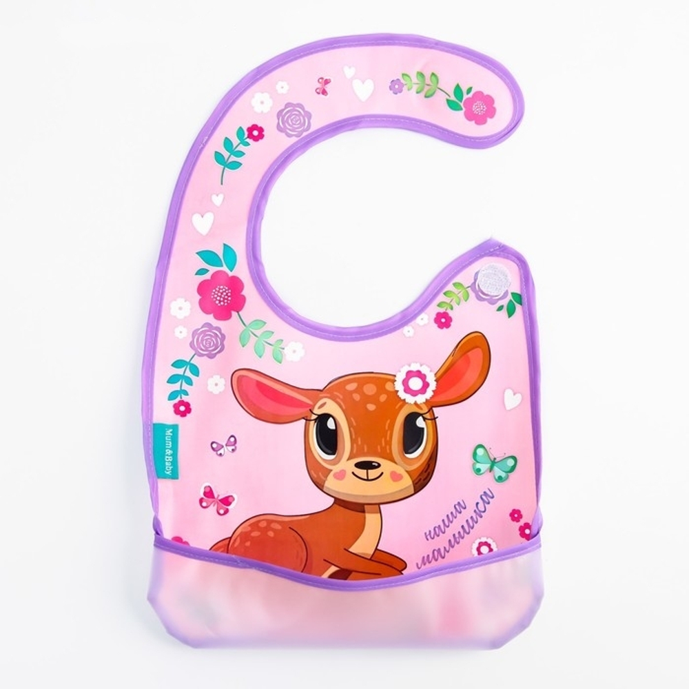 4645592 Нагрудник "Олененок" непромокаемый на липучках