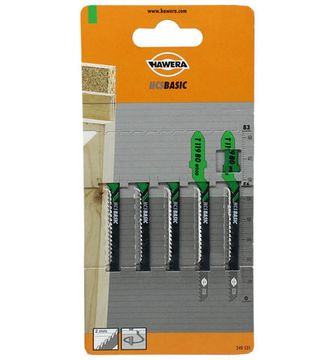 Пилка лобзиковая T 119 ВО (5 шт; HCS) HAWERA F00Y240531