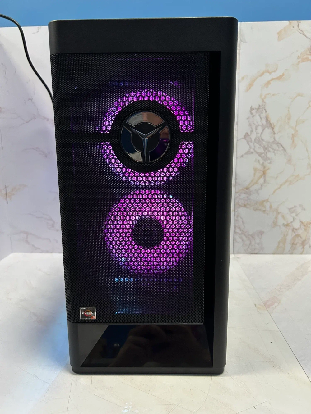 Игровой системный блок Lenovo Legion T5 26AMR5 (90RC017ERS) AMD Ryzen 5 3600/RAM 16 GB/SSD 512 GB/Nvidia RTX3070 8GB/Windows 11/черный. Состояние: B1