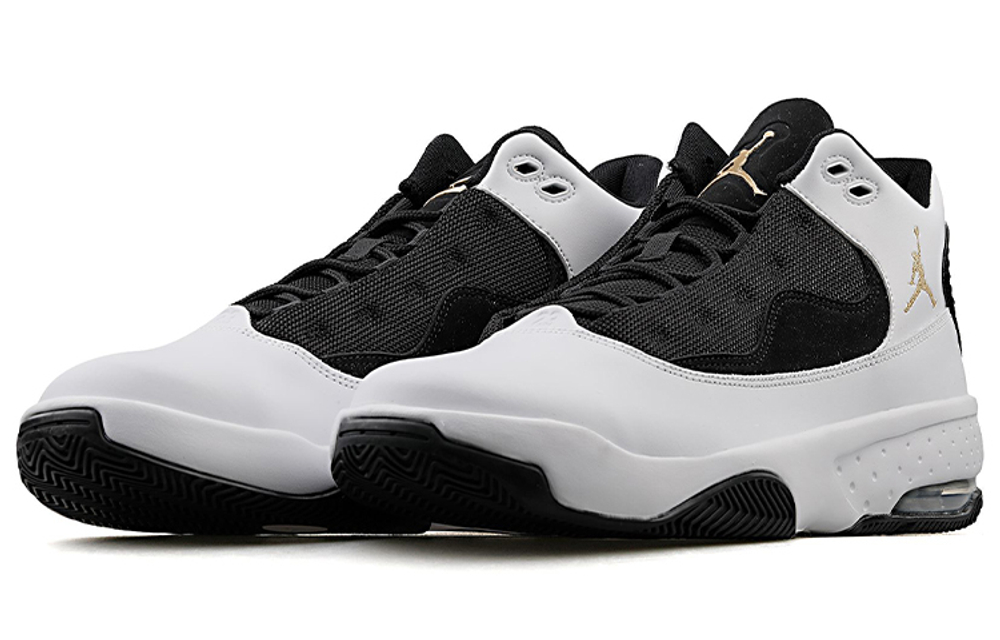 Jordan max aura white gold top