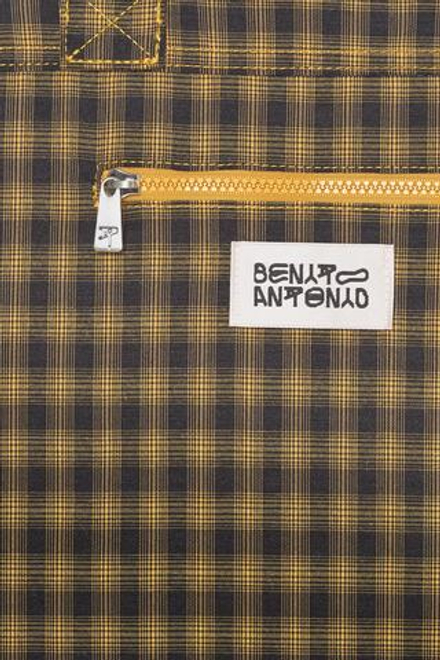 ZARA X BENITO ANTONIO ТКАНЕВАЯ СУМКА-ТОУТ, ЖЕЛТЫЙ