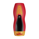 Интерактивный мастурбатор Solara с нагревом, вибрацией и поступательными движениями (Цвет: красный)