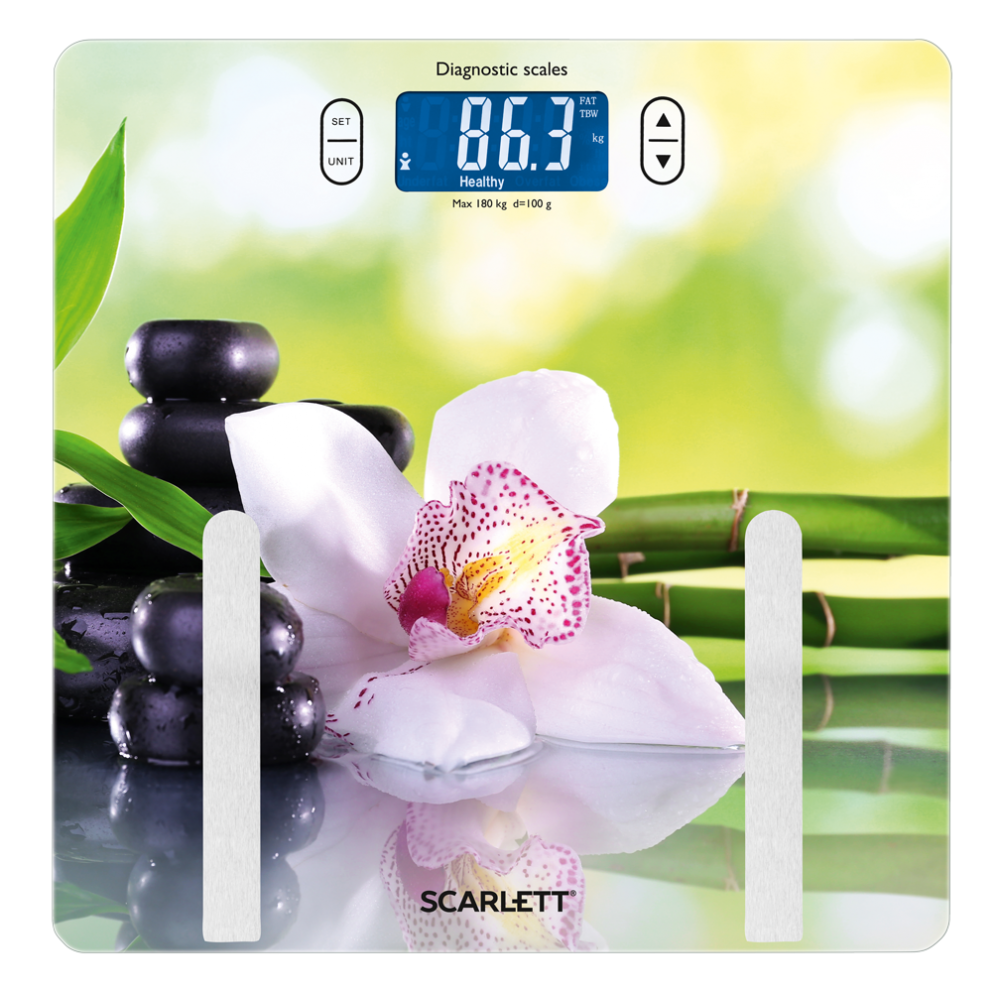Весы напольные Scarlett SC-BS33ED10 орхидеи