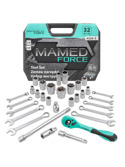 Набор инструментов PROFI 32пр. 1/2''(6гр)(4-32мм) MAMEDFORCE MF-4324-5
