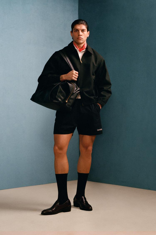 ZARA X WILLY CHAVARRIA ШОРТЫ-БЕРМУДЫ ДЛЯ БЕГА С ВЫШИВКОЙ, ЧЕРНЫЙ