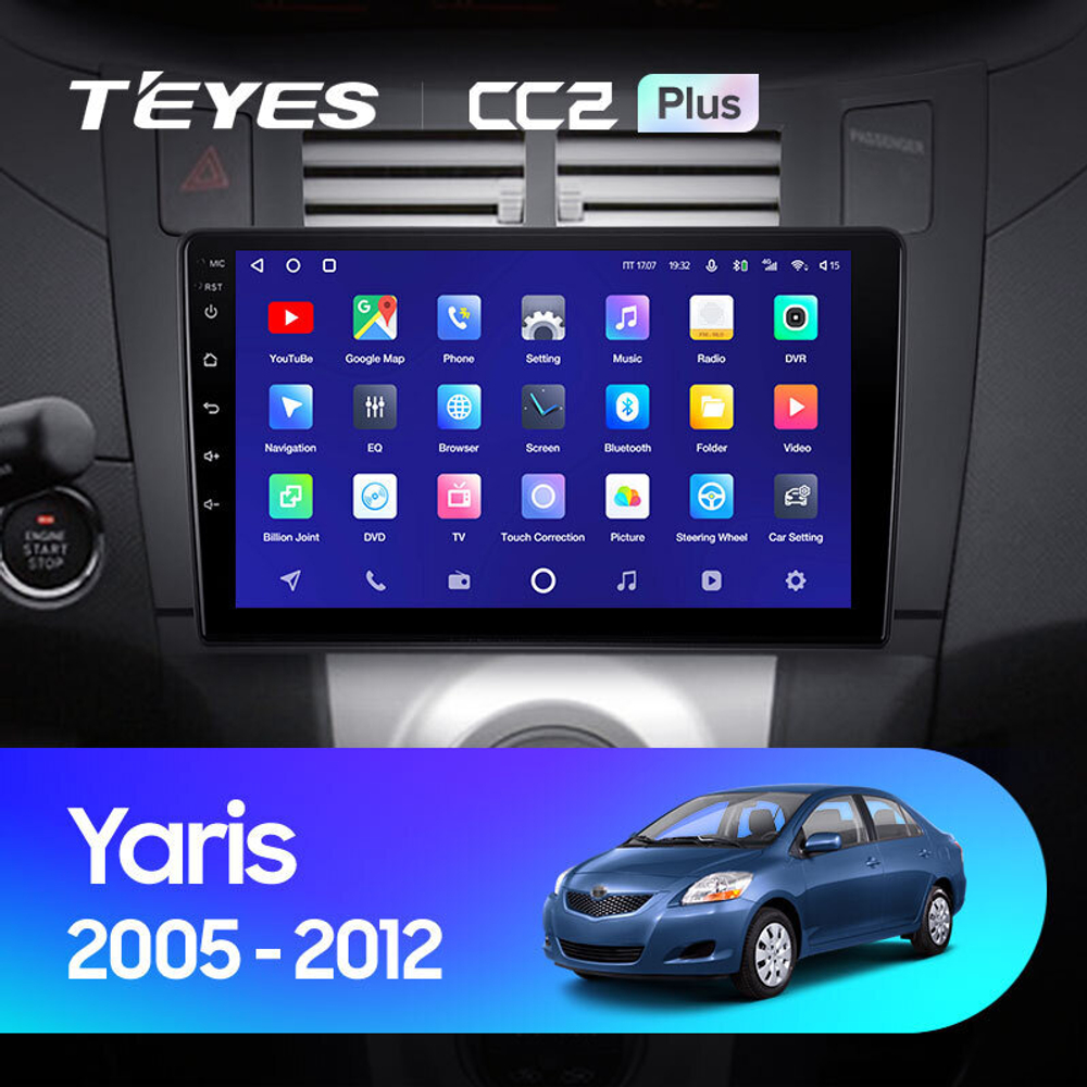 Teyes CC2 Plus 9" для Toyota Yaris 2005-2012