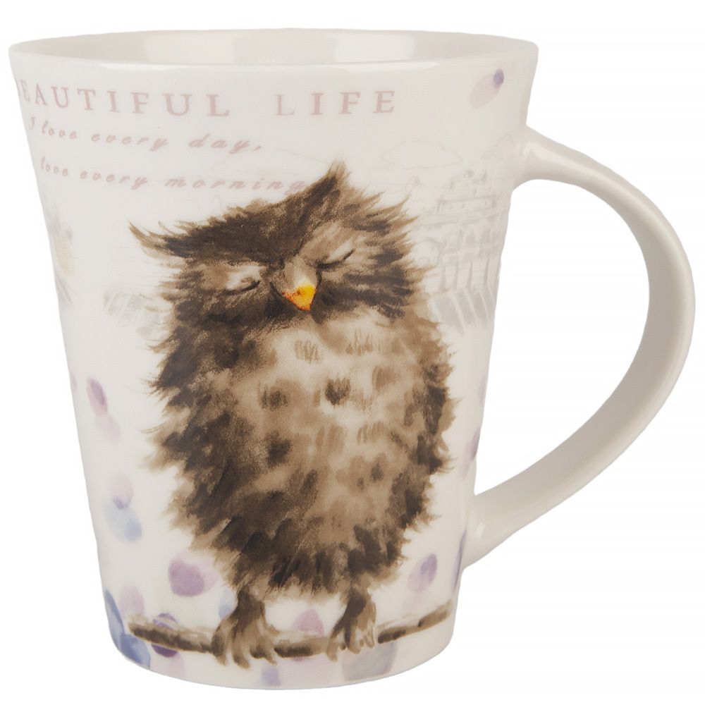Кружка "Сова" v=350 мл (min12) (транспортная упаковка)