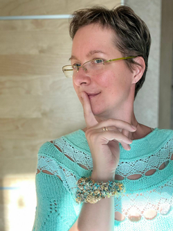 Набор Пряжи для вязания Микс с Кружевом хлопок люрекс