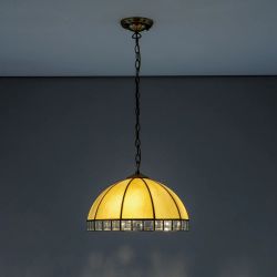 Citilux Шербург-1 CL440131 Люстра витражная подвесная Бронза