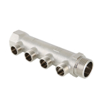 Коллектор VALTEC с наружной резьбой 3/4", 4 х 1/2" (арт.VTc.500.N.0504)