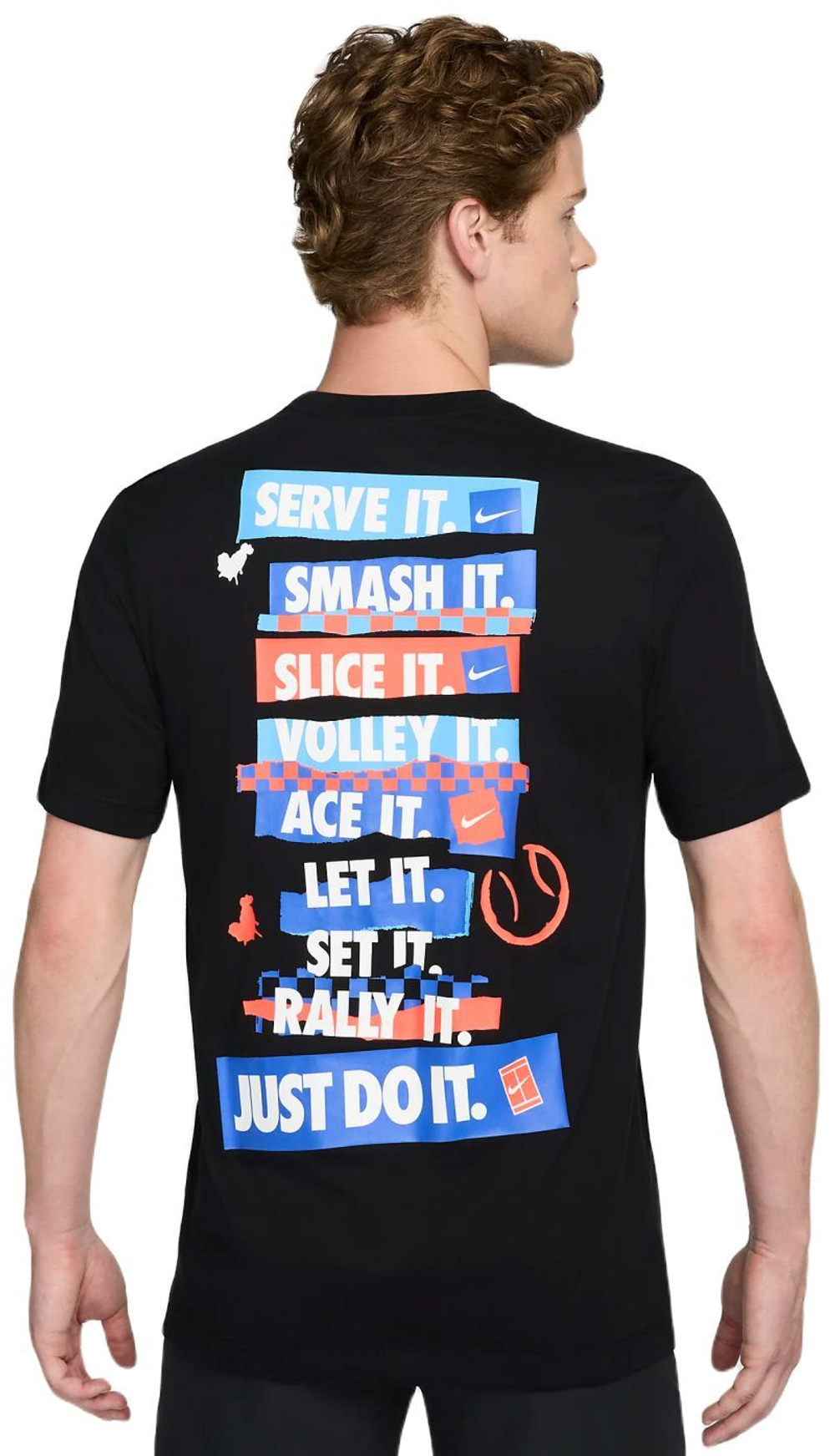 Мужская теннисная футболка Nike Court Dri-Fit - черный