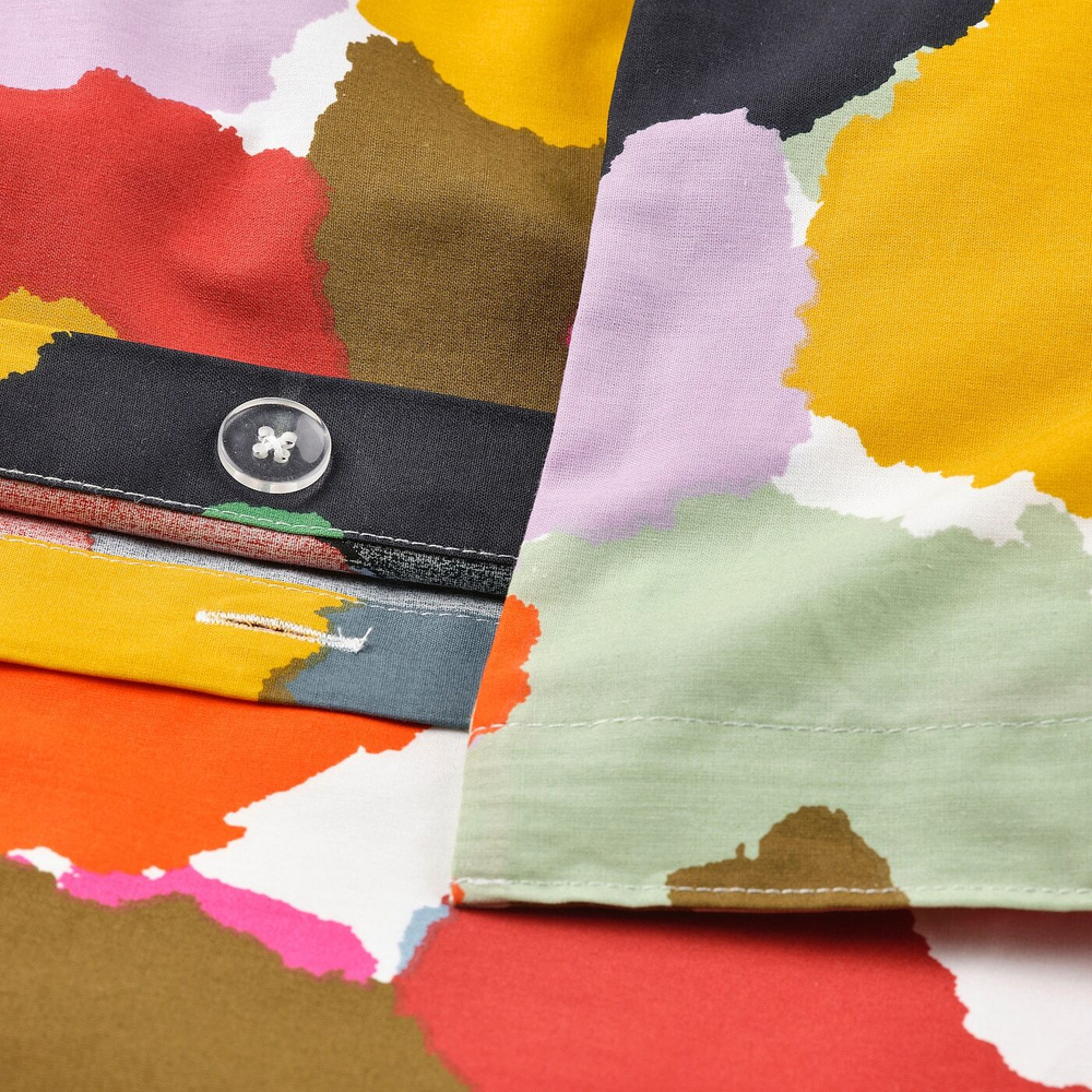 Комплект постельного белья IKEA MURREVA (МУРРЕВА), Двуспальный, Разноцветный, 200x230 / 50x80 см