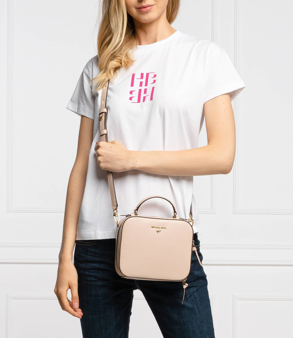 кожаная сумка-мессенджер jet set charm Michael Kors - пудро-розовый(32T0GT9C2L)