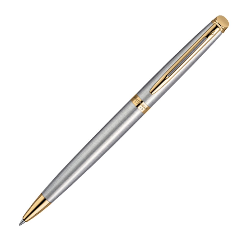 Подарочный набор: Чехол на молнии и Шариковая ручка Waterman Hemisphere, цвет: GT, стержень: Mblue