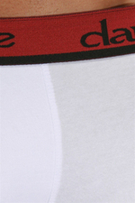 Белые трусы-боксеры с яркой брендированной резинкой (Размер: L) (Цвет: белый)