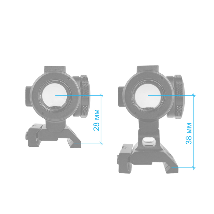 Прицел Veber Wolf Alfa RD1x20MRS mini