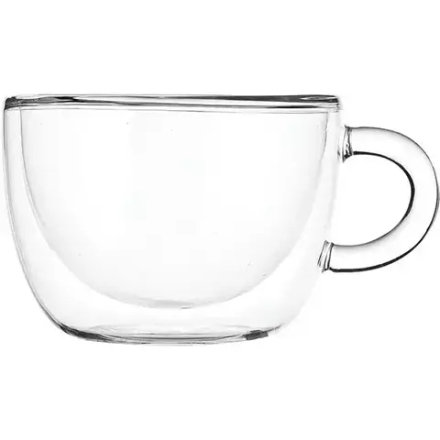 Чашка чайная «Проотель» двойные стенки термост.стекло 300мл D=103,H=70мм прозр