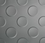 Рулонное резиновое покрытие "КОМФОРТ" - МОНЕТКА, ширина 1,5 м, серый, рулон 10м