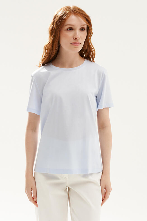 23510 Футболка женская (голубой)