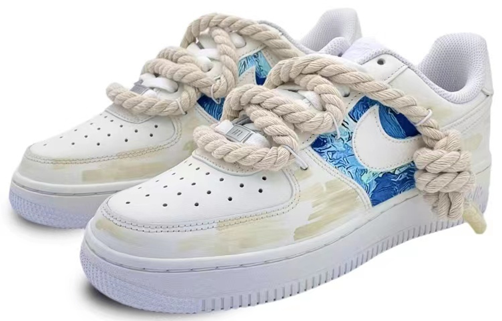 Кроссовки Nike Air Force 1 '07 "Triple White" Wmns (Женская размерная сетка)