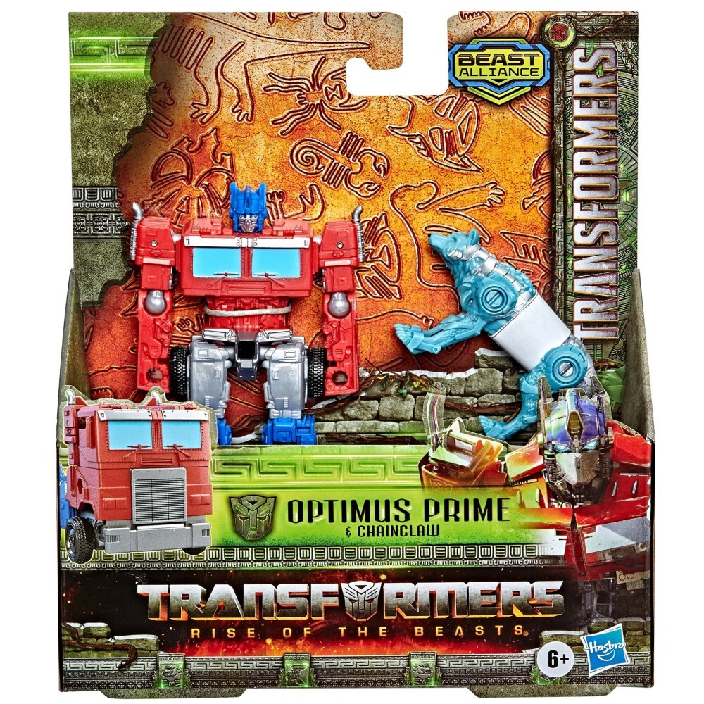 Hasbro Transformers Beast Alliance - Фигурка Beast Weaponizers Optimus Prime 13 см Rise of the Beasts, 2 шт. в упаковке F4612 / артикул   F3897 F4612  / GTIN 5010993958733