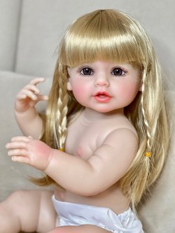 Кукла Реборн виниловая 55см без одежды (FA-570W)