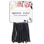 Резинки для волос НАБОР 20 шт., 0,25х14 см, чёрный, MONTE VITA, 457039
