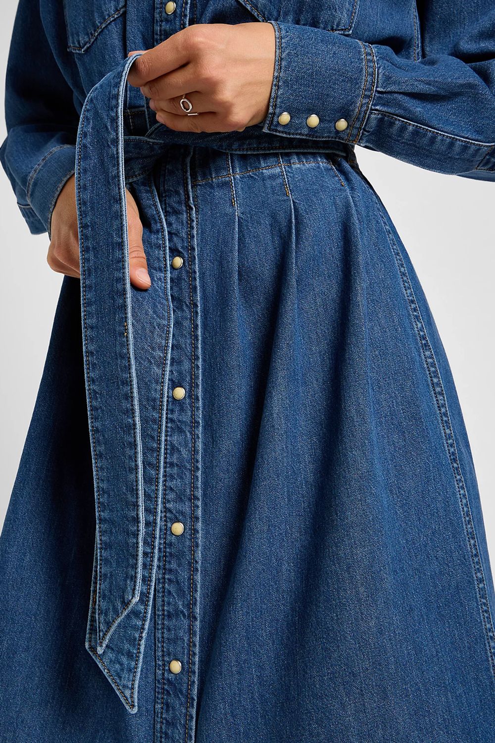 Платье BELTED WESTERN 112357937