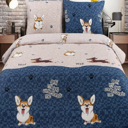 Набор наволочек из 2штук "ВЛ. ФРЕНДС", бязь, 100% хлопок, Россия.