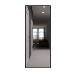 Зеркало MIXLINE "Графика" 600*1500 (ШВ) напольное, алюминиевый профиль ЧЕРНЫЙ