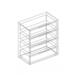 Вита Комод 4 ящика и 2 створки